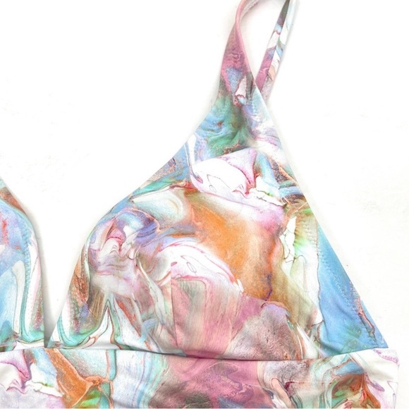 Johnny Was Calme Marble bikini set with swim top - Picture 3 of 16